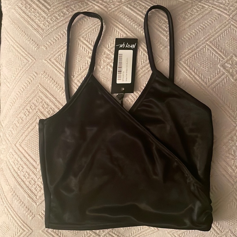 Nasty gal strapped wrap cami 🖤